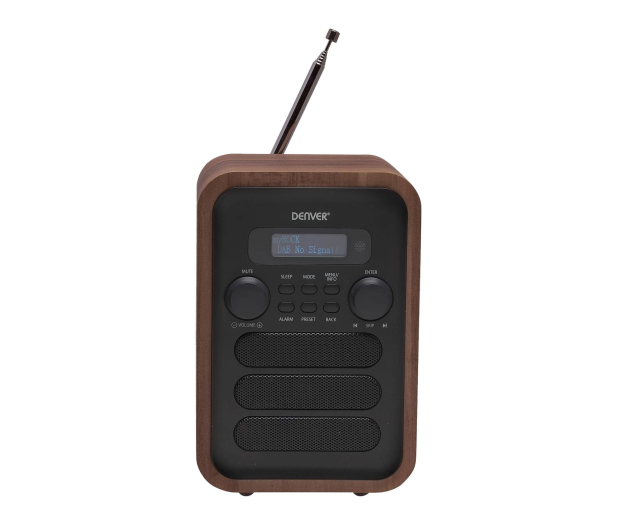 Denver Radio retro DAB+/FM Denver DAB-48 drewno+szary front - 1535079 - zdjęcie 2